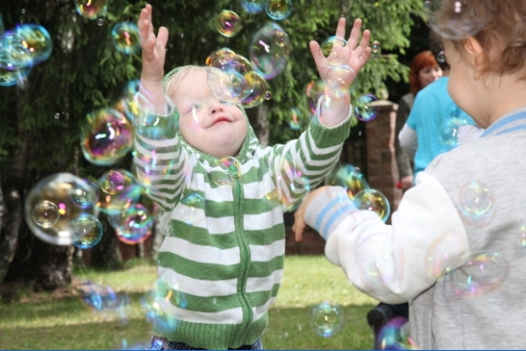 шоу мыльных пузырей для детей